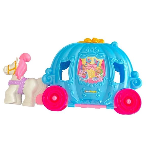 Little People Disney Princess Cinderella's Dancing Carriage playset 12” - Picture 10 of 15
